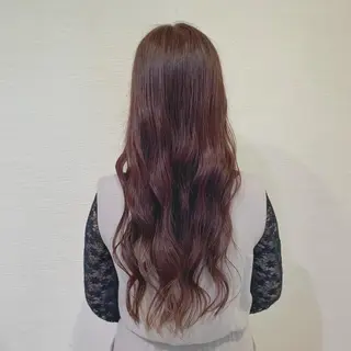 ロング カラー しながわ はるかのヘアスタイル