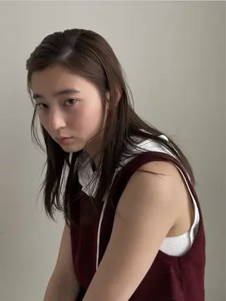 ロング カラー ショートモデル募集中 ヨシノヒメカのヘアスタイル