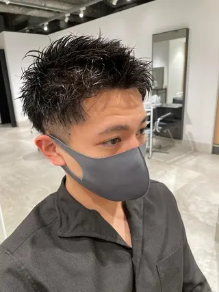 ショート カラー パーマ ヘアアレンジ メンズ パーソナルカラー合わ せたカラー🤍なつみのヘアスタイル