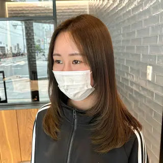 セミロング Natsuki/韓国 ボブ/レイヤーカットのヘアスタイル