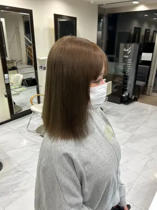 ミディアム カラー 透明感/ブリーチカラ ー🦋Rico🦋のヘアスタイル