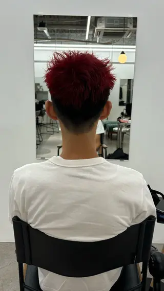 メンズ イージーパーマ募集 平口はのんのヘアスタイル