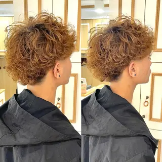 パーマ メンズ 髪改カラー/メンズ カット🪭スズキマリのヘアスタイル