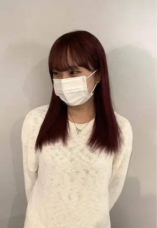 カラー ミルクティーベージュ ブリーチ🖤サヤカのヘアスタイル