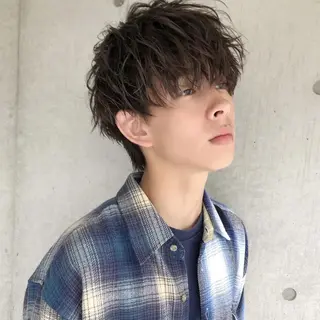 メンズ 韓国風ヘア🇰🇷 トレンドスタイル🫧のヘアスタイル