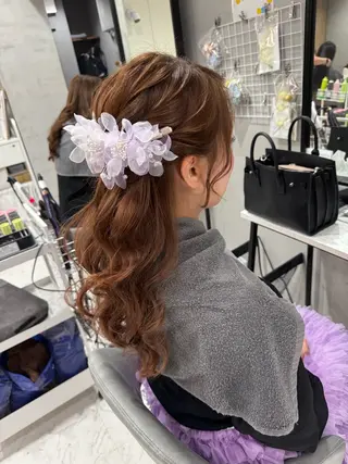ロング ヘアセット miyuのヘアスタイル