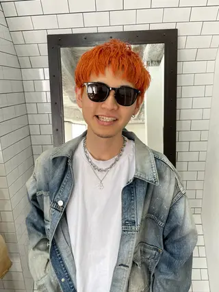 ショート カラー メンズ 山本 真之介のヘアスタイル