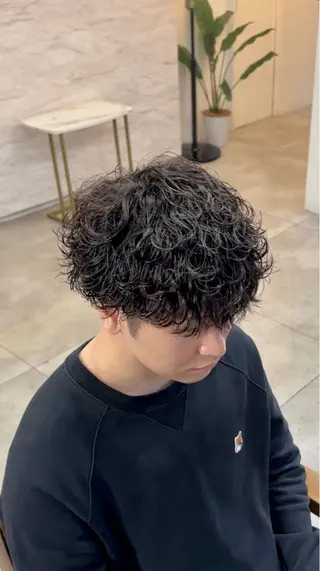 パーマ メンズ メンズパーマ/新宿/ サイカショウイチのヘアスタイル