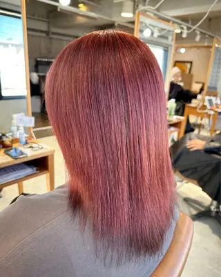 ミディアム カラー アンククロス kyokaのヘアスタイル
