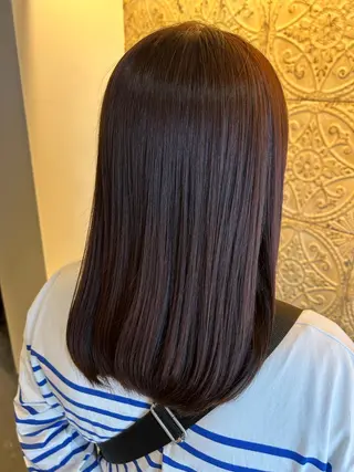 セミロング 水谷 菜央のヘアスタイル