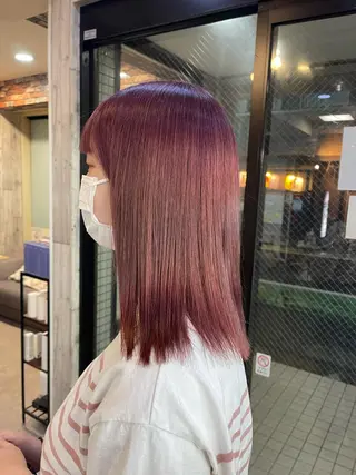 ミディアム カラー Assemble TOKYO所属・Assemble YUYAのヘアスタイル