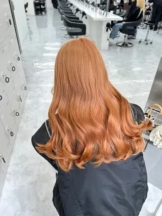 ロング カラー ダブルカラー 韓国ヘアKYONのヘアスタイル