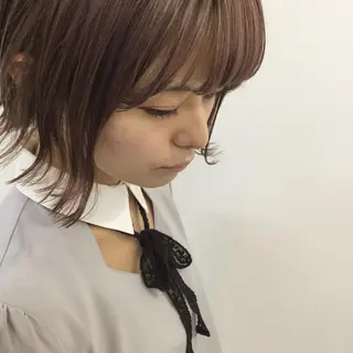 ショート カラー ニシオカ タクヤのヘアスタイル