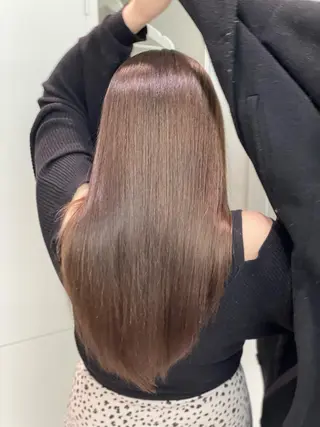 ロング カラー ショーヤ/ブリーチ /バレイヤージュのヘアスタイル