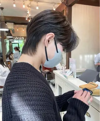メンズ 川口開世 layer cutのヘアスタイル