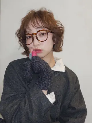 ショート カラー ヘアアレンジ ニュアンスカラー🧶 nanacoのヘアスタイル