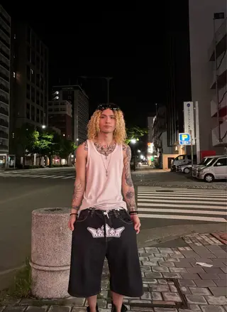 ミディアム カラー メンズ 川原 晴のヘアスタイル