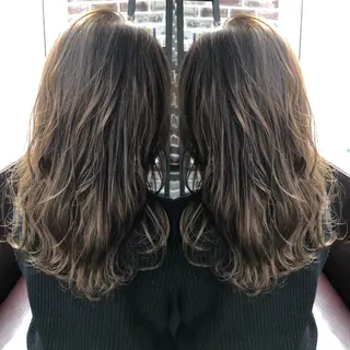 セミロング カラー 木下大地 HAIR Oneのヘアスタイル