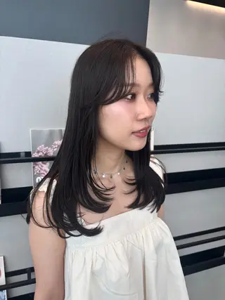 セミロング カラー 透明感カラー/ レイヤーkotonoのヘアスタイル