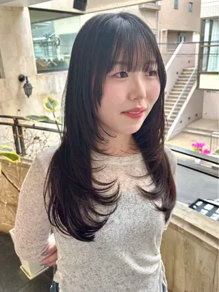 ロング 毛流れレイヤーカット Yudaiのヘアスタイル