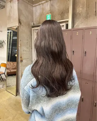 ロング カラー 松井ゆら/ 酸性ストレート/暖色のヘアスタイル