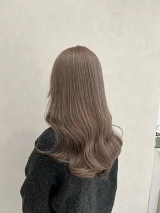 セミロング 韓国風🫧艶カラー 💟ran💟のヘアスタイル