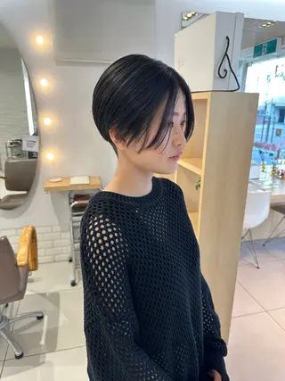 ショート カラー 山下恋佳/矢場町/ ブリーチ/ショートのヘアスタイル