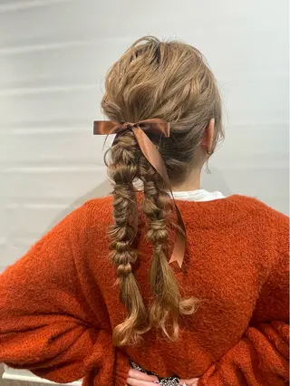 ヘアアレンジ るか/透明感 カラー/アレンジのヘアスタイル