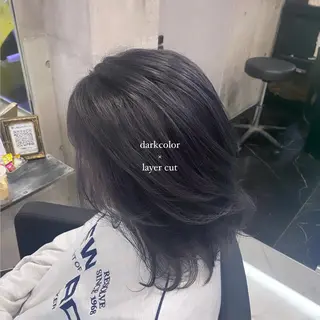 ミディアム カラー ヘアアレンジ 最新艶髪トレンド¦ ヘア¦miyu🐒♡のヘアスタイル