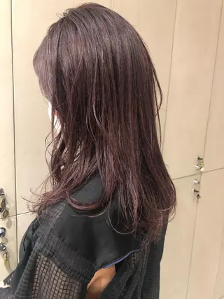 セミロング カラー 古屋 花織のヘアスタイル