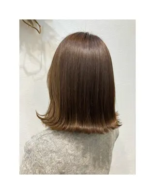 カラー hair studio Zen〜kalon所属・Jura／ボブ ／ブリーチなしカラーのヘアスタイル