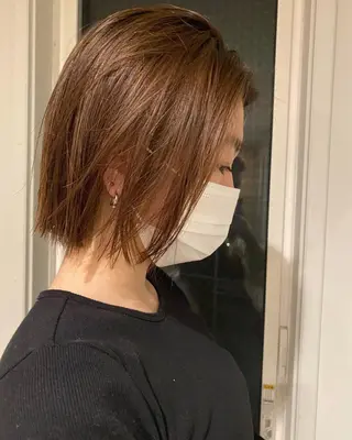 ミディアム カラー ヘアアレンジ Nancy所属・束感まつげ❤︎ あみのマツエク・マツパデザイン