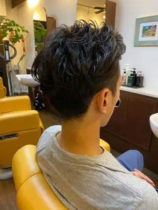 パーマ メンズ ヘアーデザイン ククイ所属・【緩パン】イトウ シンゴのヘアスタイル