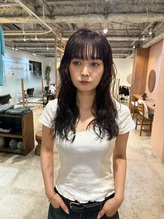 ショート カラー パーマ CEINE+ officialのヘアスタイル