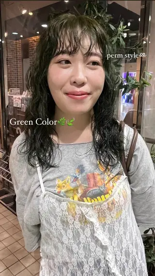 ミディアム 酸性ストレート 🤍🎀honokaのヘアスタイル