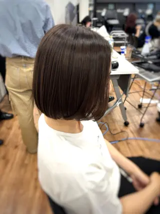 ショート カラー 🧸京橋Wカラー ほそいけいこ🧸のヘアスタイル