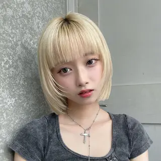 ミディアム カラー Aster れおんのヘアスタイル