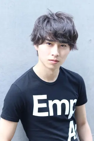 ショート カラー パーマ メンズ TV出演&受賞歴有☆ 宮本輝正のヘアスタイル