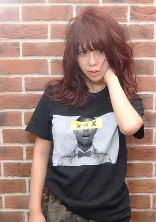 ロング カラー パーマ 🤲ヘッドスパ🤲 たにぐちあつし🤲のヘアスタイル