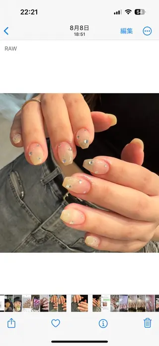 ミディアム m kaori𓃟のネイルデザイン