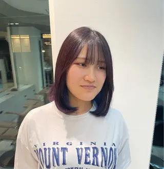 カラー ボブ／ブリーチカラー ／ゆづき🌟のヘアスタイル