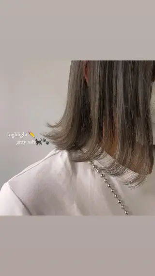 カラー いまかわ ゆなのヘアスタイル