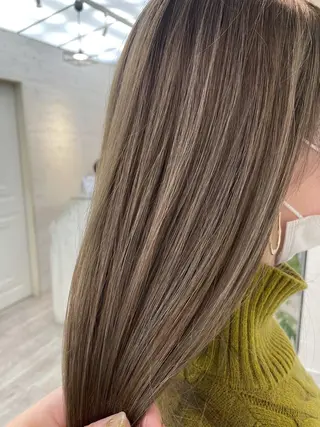 ロング カラー 前髪顔周り✂️店長 ❤️アマミヤ❤️のヘアスタイル