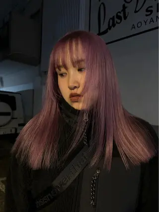 ロング カラー ヘアアレンジ marino マリノのヘアスタイル