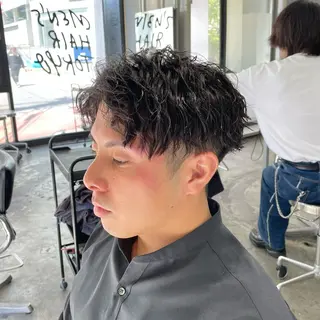 ショート パーマ メンズ メンズ特化美容師/ 藤戸 椋のヘアスタイル