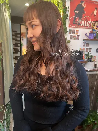 ロング カラー カラーパティシエ facce🌼ikoのヘアスタイル