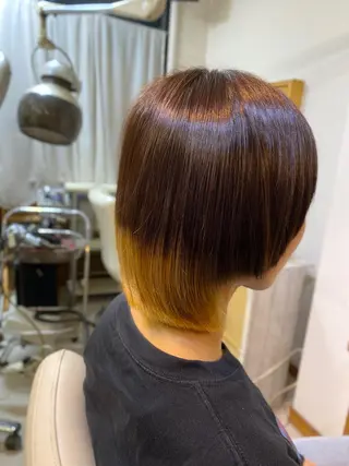 ショート カラー CRADLE Takeuchiのヘアスタイル