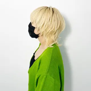 ミディアム カラー ヘアアレンジ 大橋 拓巳のヘアスタイル