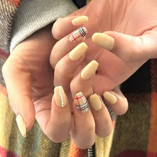 ネイル unwind ┊︎冬っぽネイル🧸のネイルデザイン