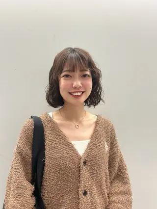 ミディアム パーマ kaito パーマ募集！🔵のヘアスタイル